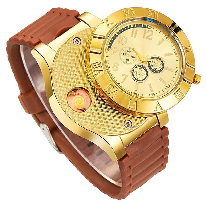 Reloj Encendedor USB Militar ENJOY-UNIQUE IVAAN Dorado