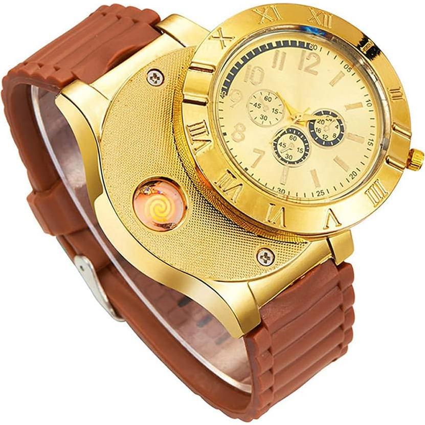 Reloj Encendedor USB Militar ENJOY-UNIQUE IVAAN Dorado