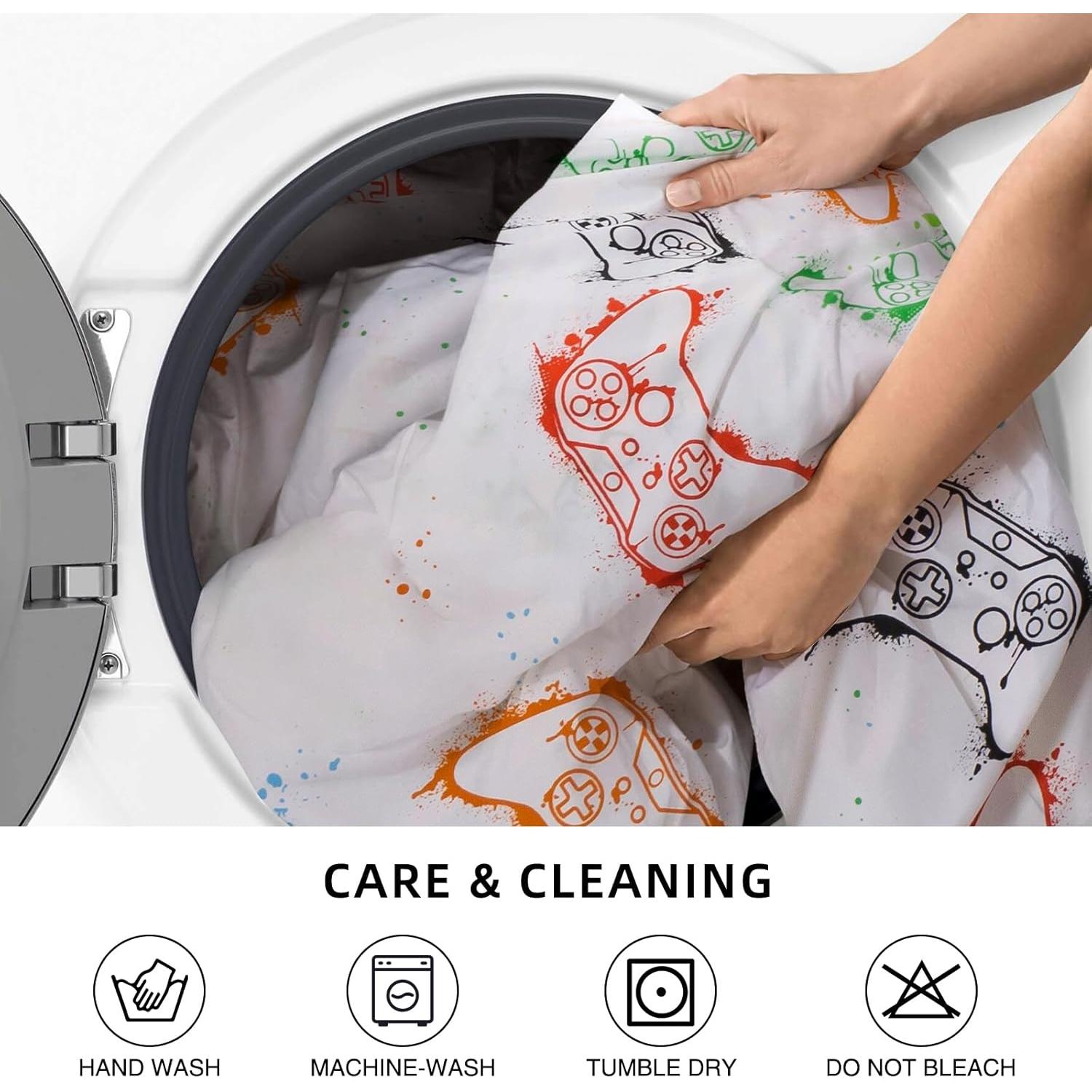 Juego de Edredón Individual Meeting Story Gamer 3D Azul