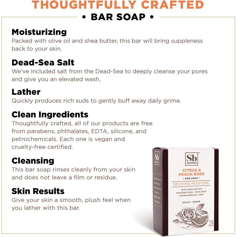 Jabón Hidratante y Exfoliante Soapbox 425 g - Natural y Vegano