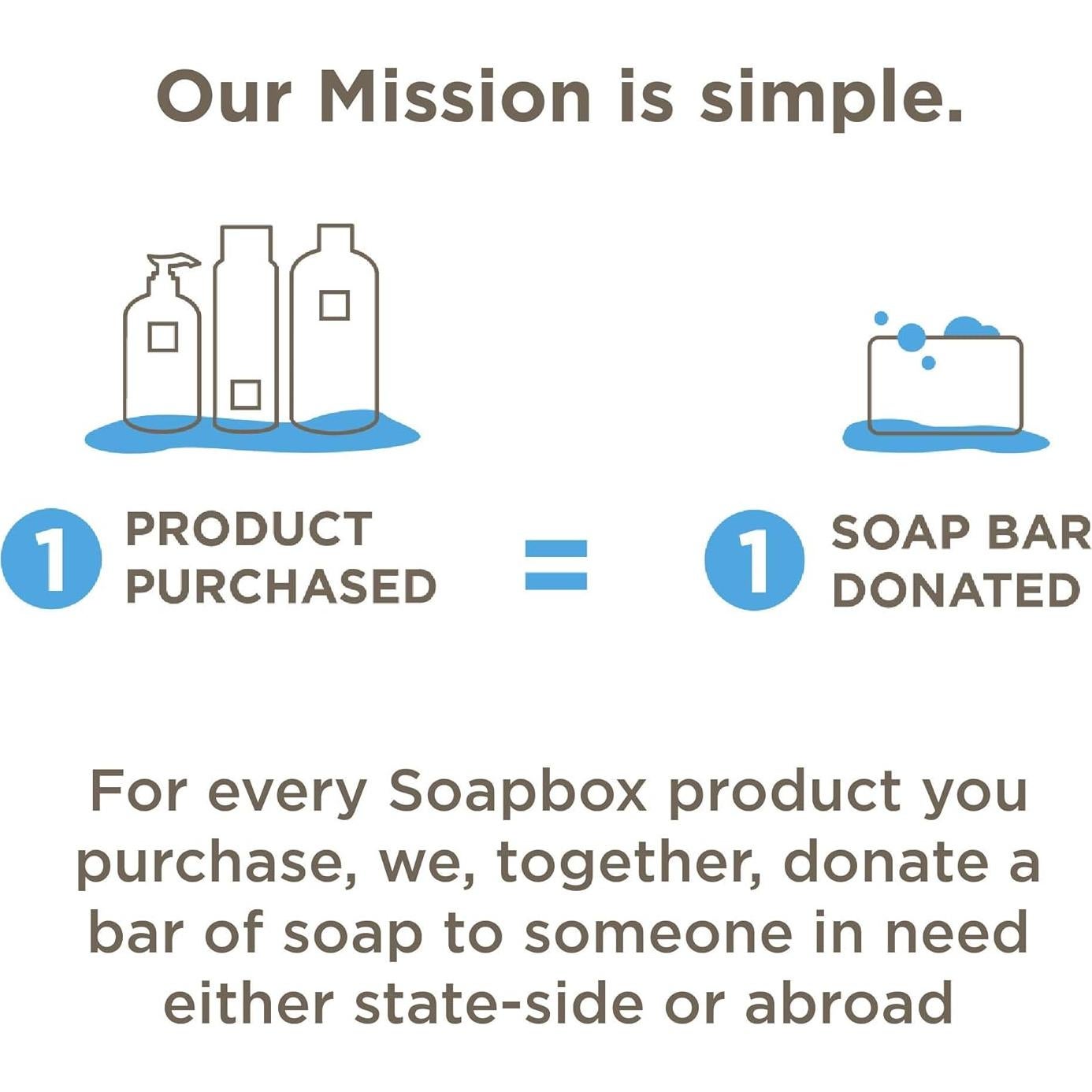 Jabón Hidratante y Exfoliante Soapbox 425 g - Natural y Vegano