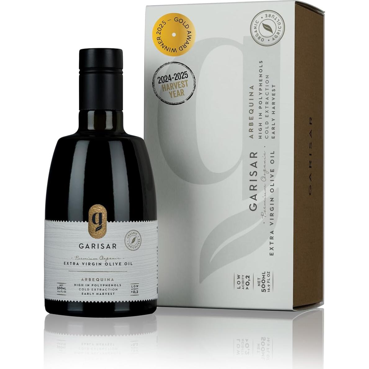 Aceite de Oliva Extra Virgen Garisar 500ml Arbequina Premium