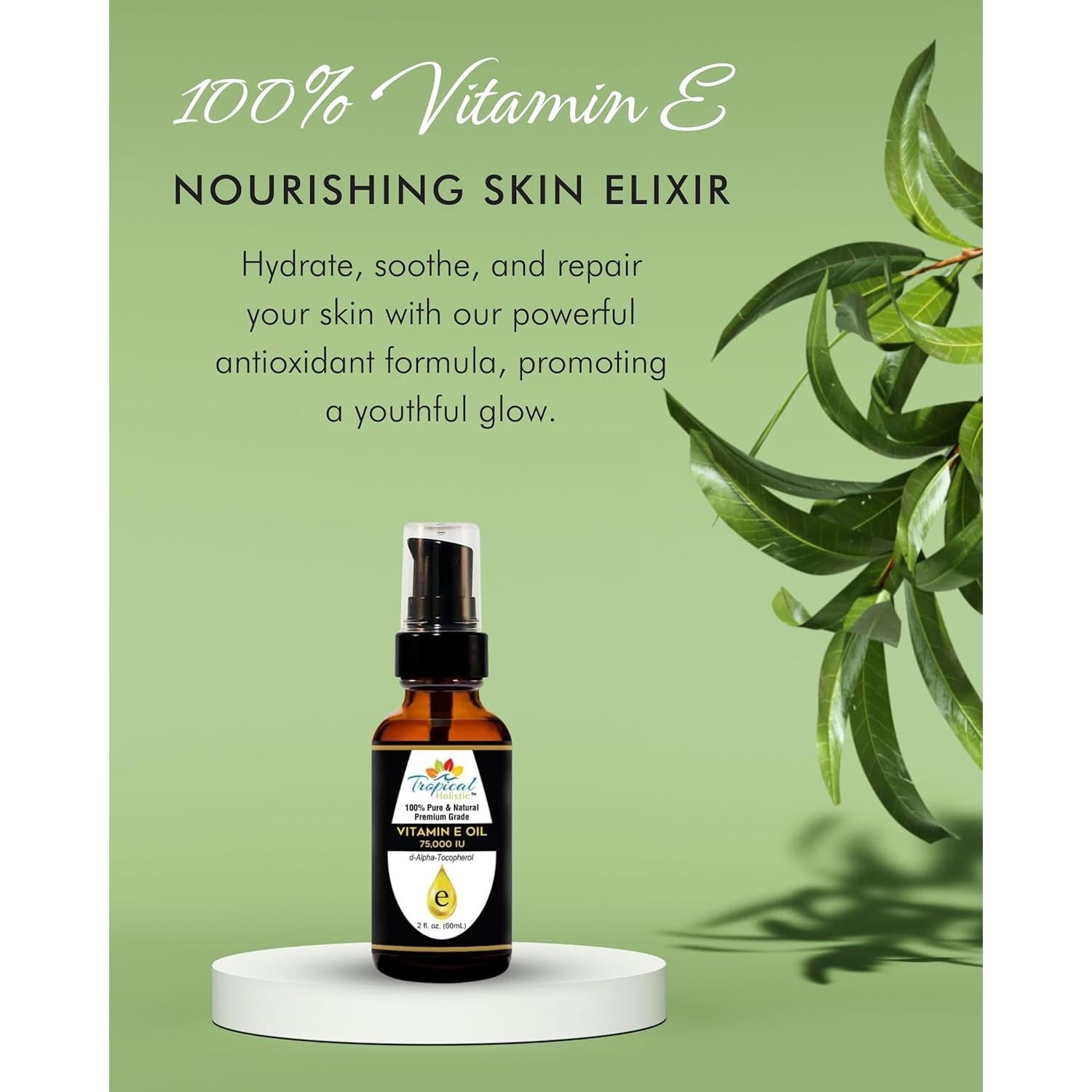 Aceite de Vitamina E 100% Puro Tropical Holistic 59 ml