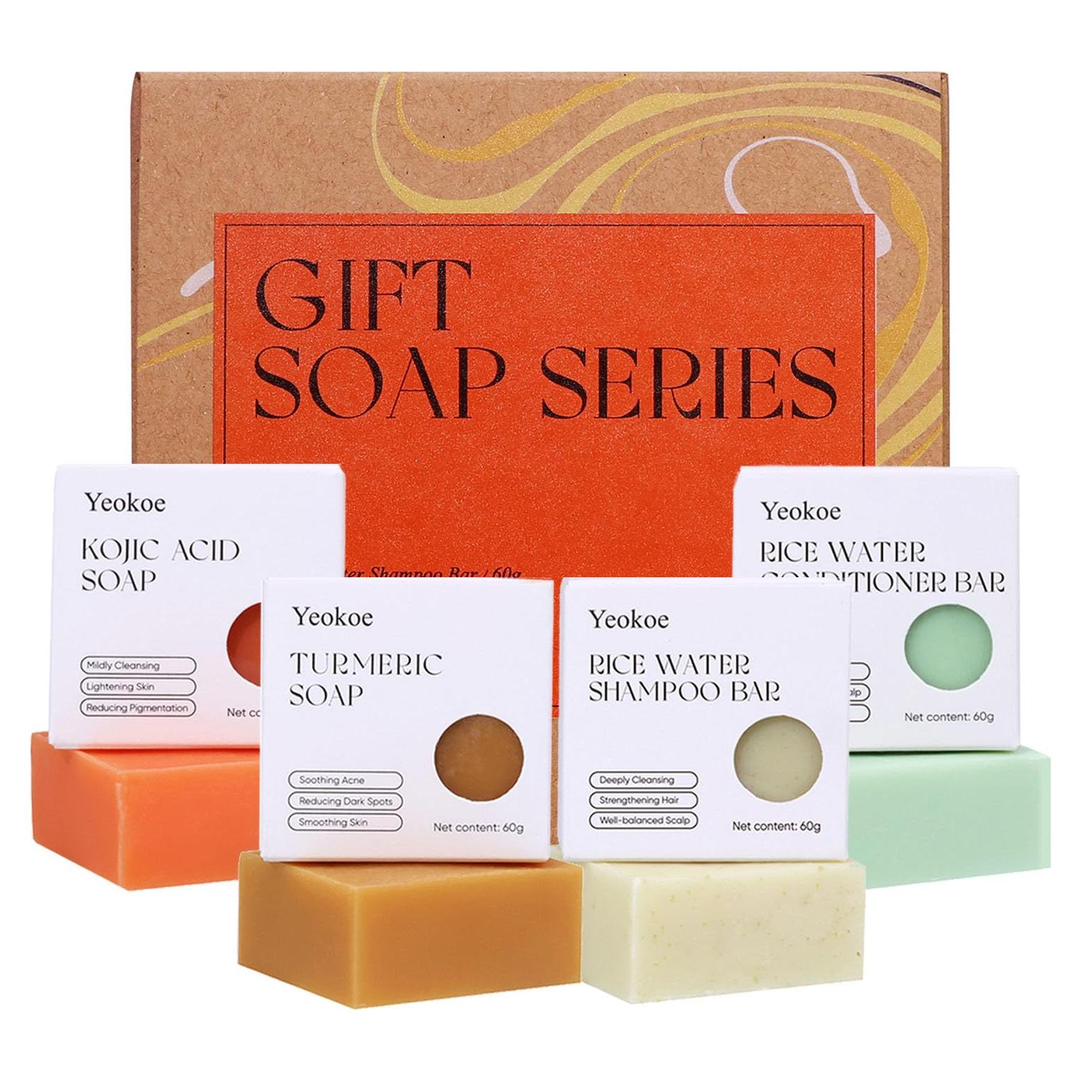 Juego de Jabones Naturales YEOKOE - Cúrcuma y Ácido Kojico