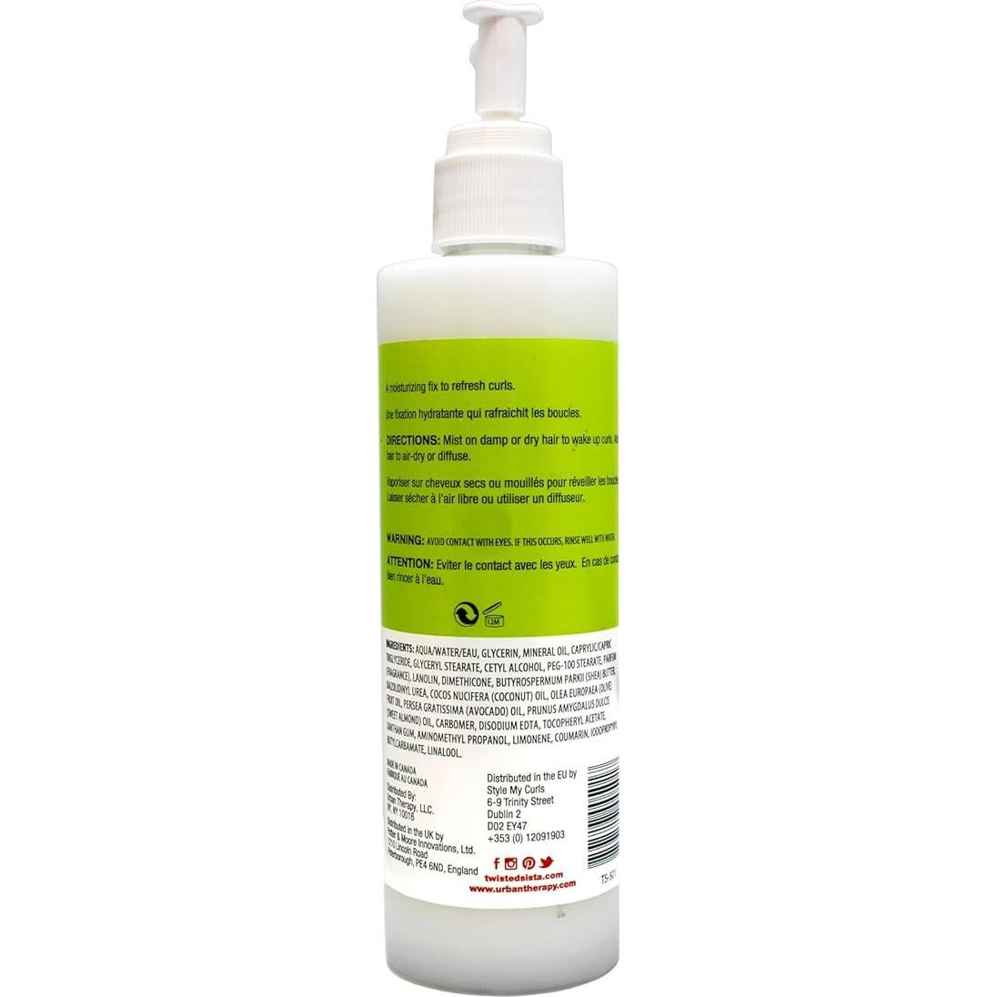 Spray de Rizo Twisted Sista 236.6 ml Coco y Aguacate