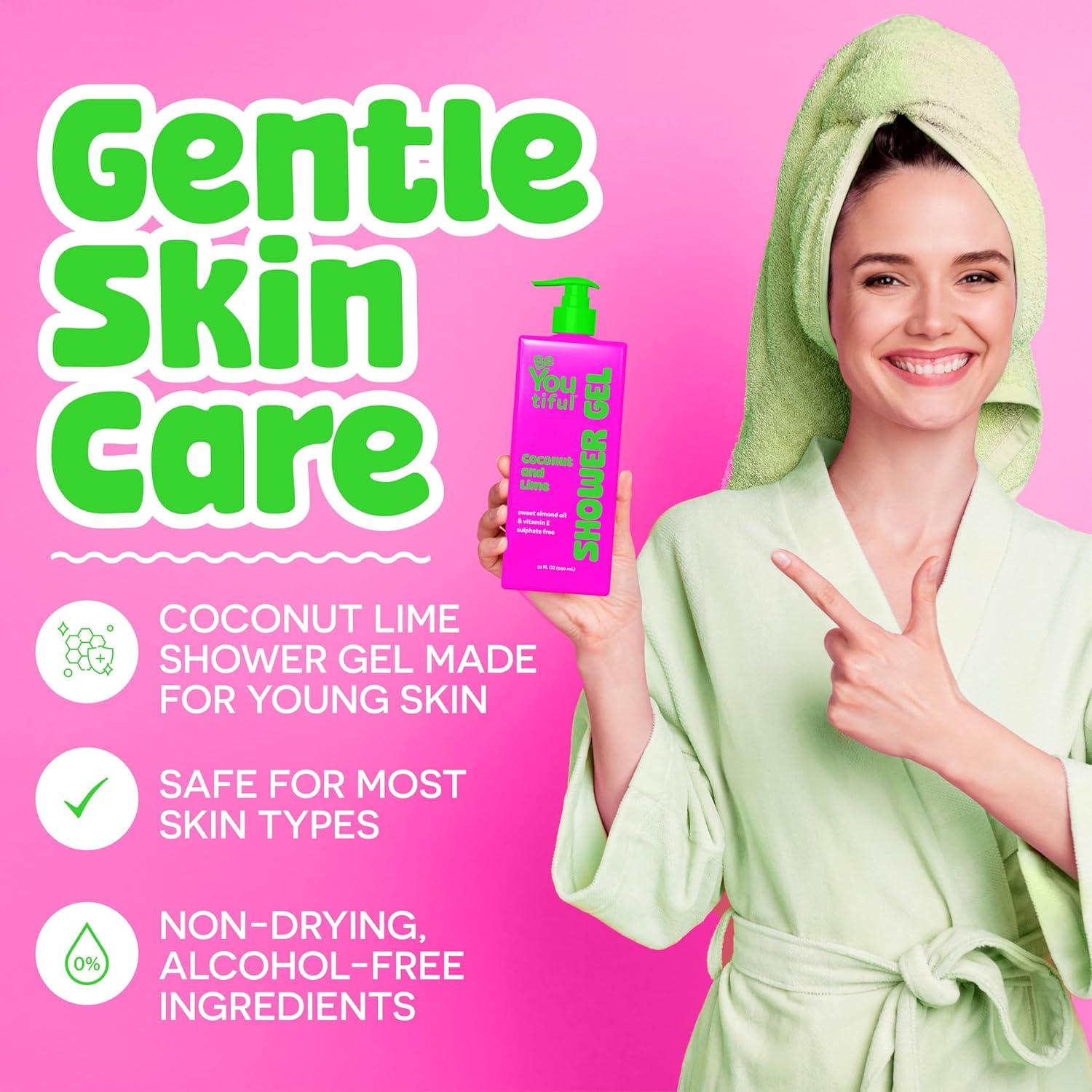 Jabón de Ducha BeYoutiful Coco Lima 907g Hidratante Piel Sensible