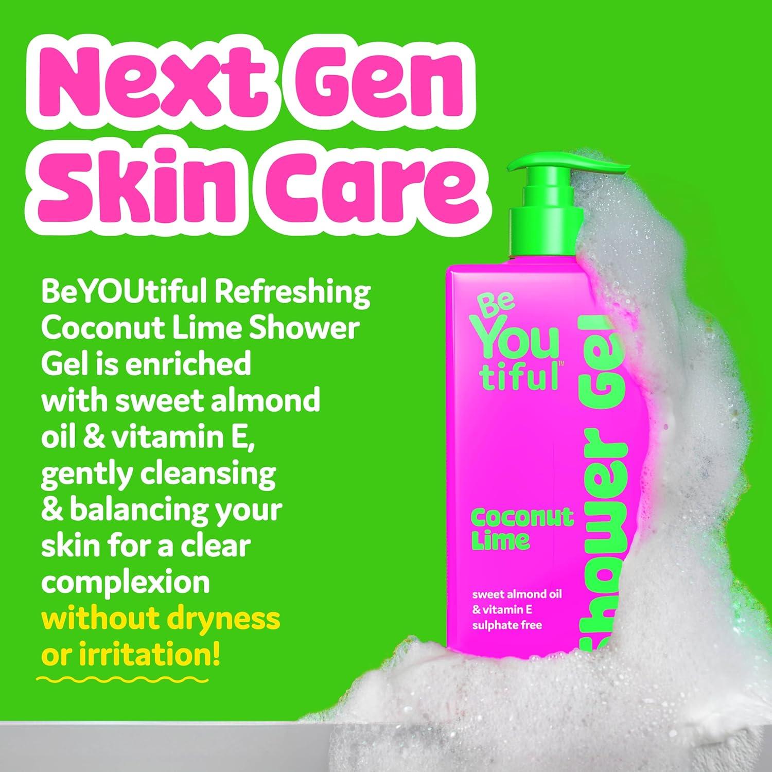 Jabón de Ducha BeYoutiful Coco Lima 907g Hidratante Piel Sensible