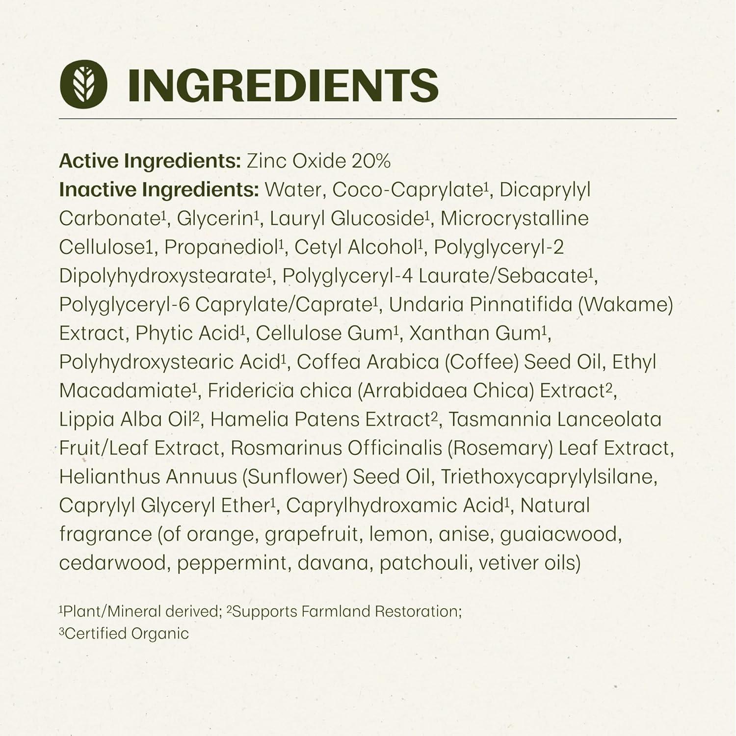 Protector Solar Facial Thrive Natural Care SPF 30 - 60 ml