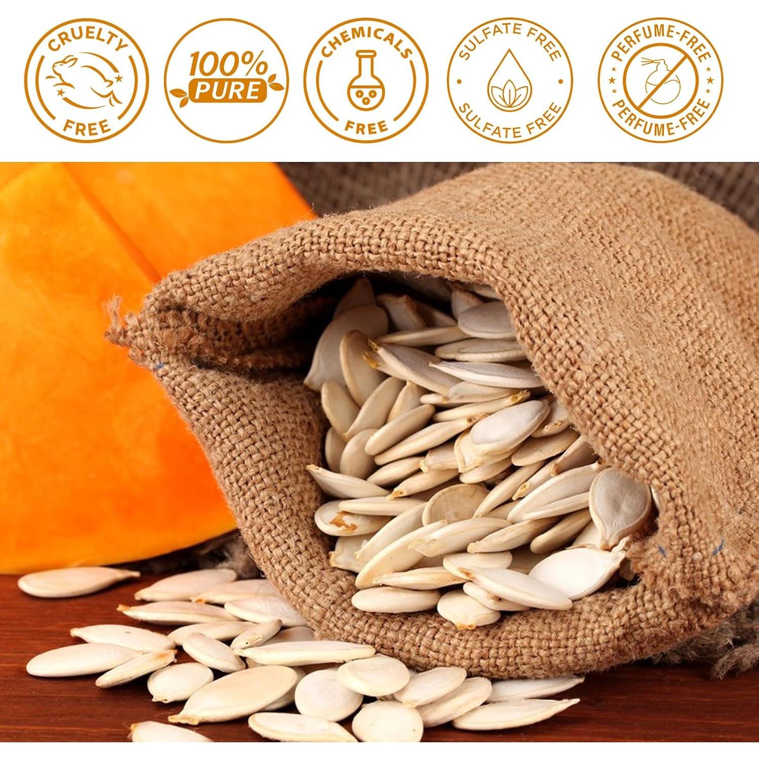 Aceite de Semilla de Calabaza Puro 60ml - Hidratante y Crecimiento Cabello