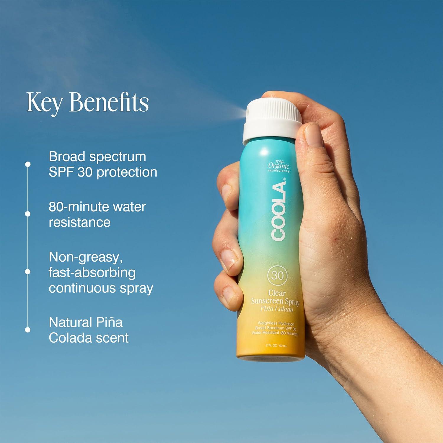 Protector Solar Orgánico COOLA SPF 30 Spray 56.7 g Vegano