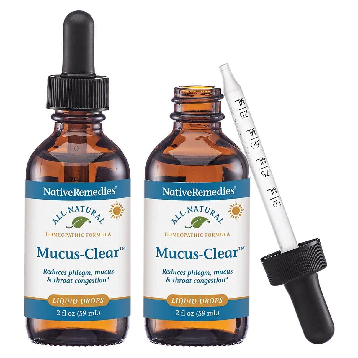 Mucus-Clear Remedios Nativos Paquete de 2 - Alivio Congestión