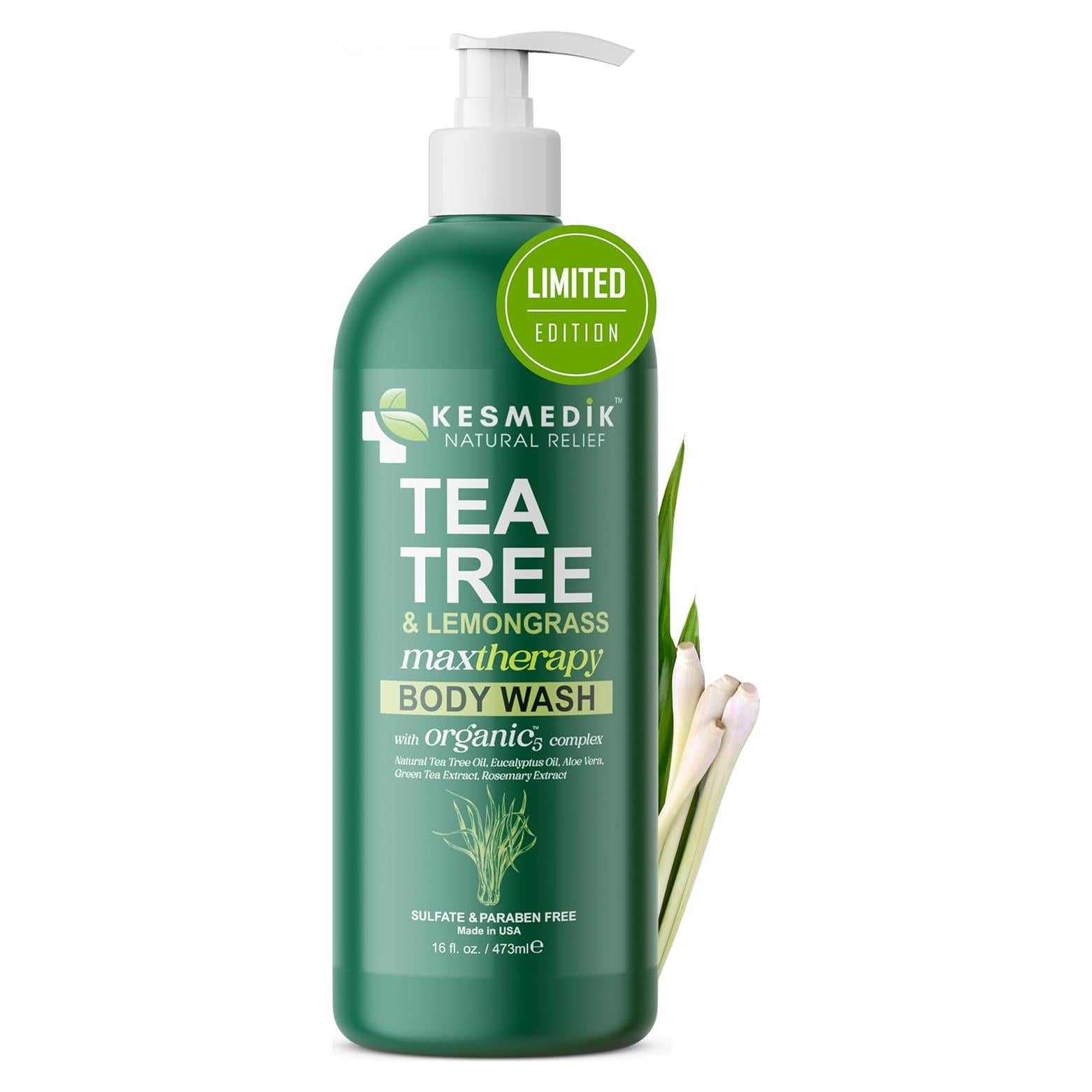 Jabón Corporal MaxTherapy Árbol de Té y Hierba Limón 473 ml