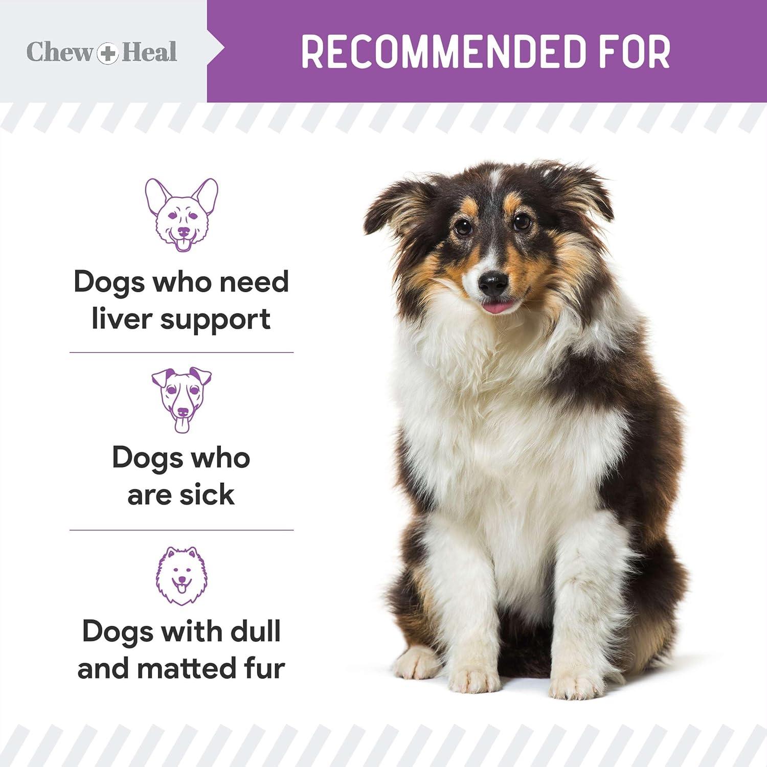 Cardo Mariano para Perros Chew + Heal 60 ml Suplemento Hepático