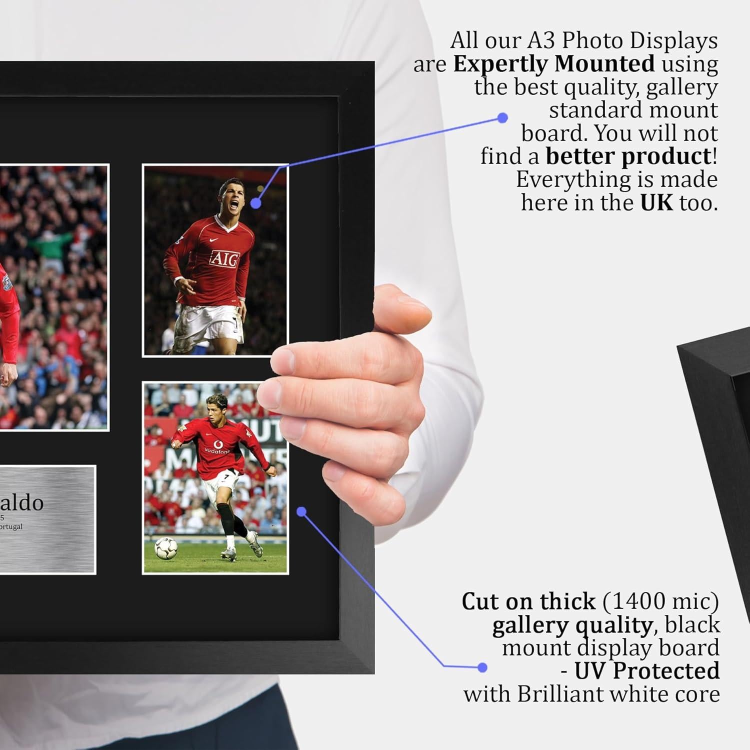 Display Enmarcado Cristiano Ronaldo 40.64x30.48cm HWC Trading