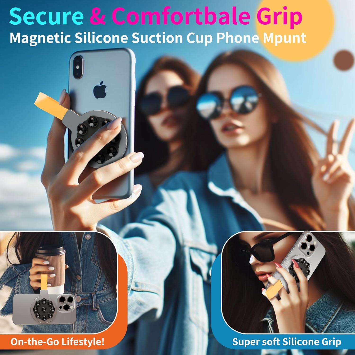 Soporte para teléfono magnético CHOWDOLANG amarillo 0.99 kg