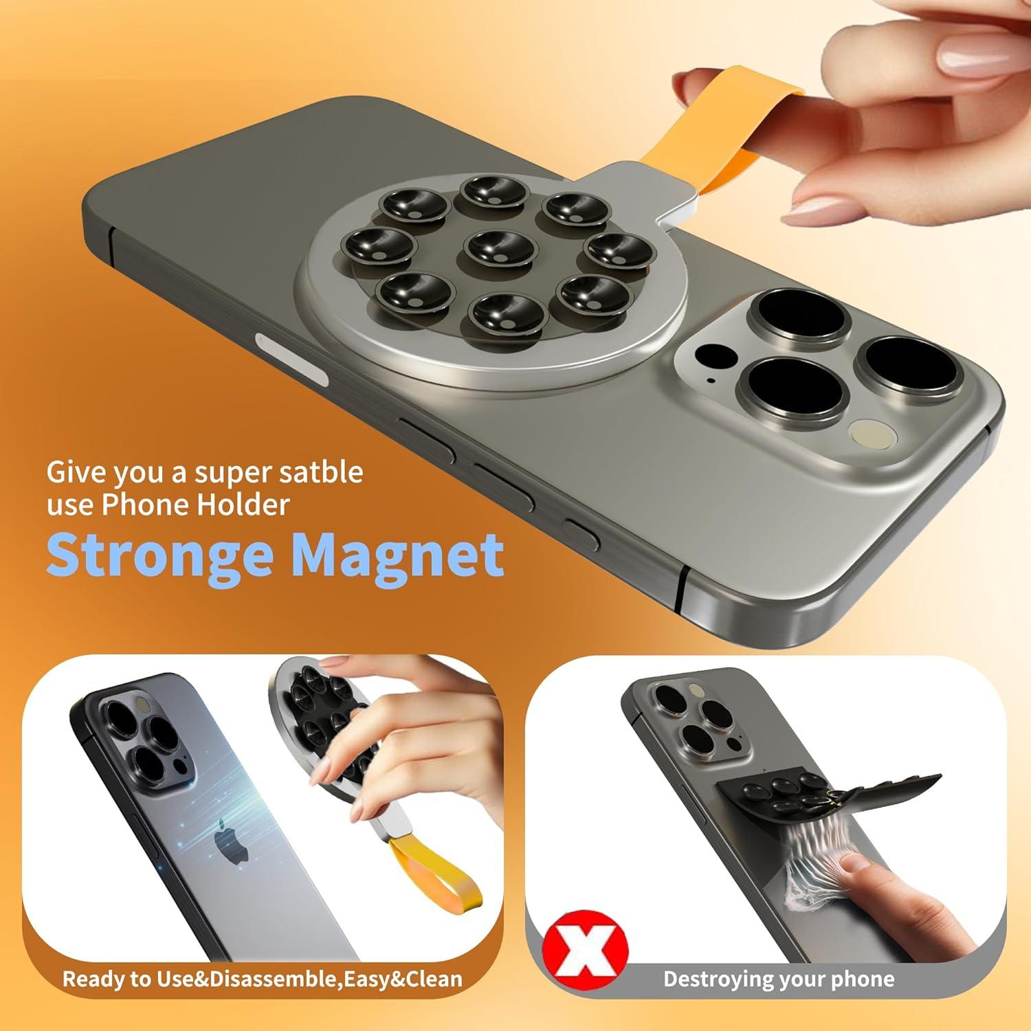 Soporte para teléfono magnético CHOWDOLANG amarillo 0.99 kg