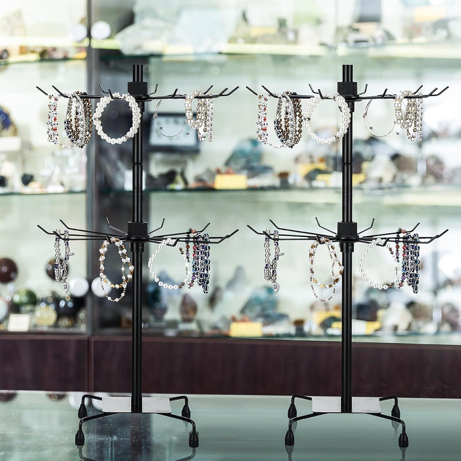 Soporte de exhibición de joyas Suzile 3 piezas negro