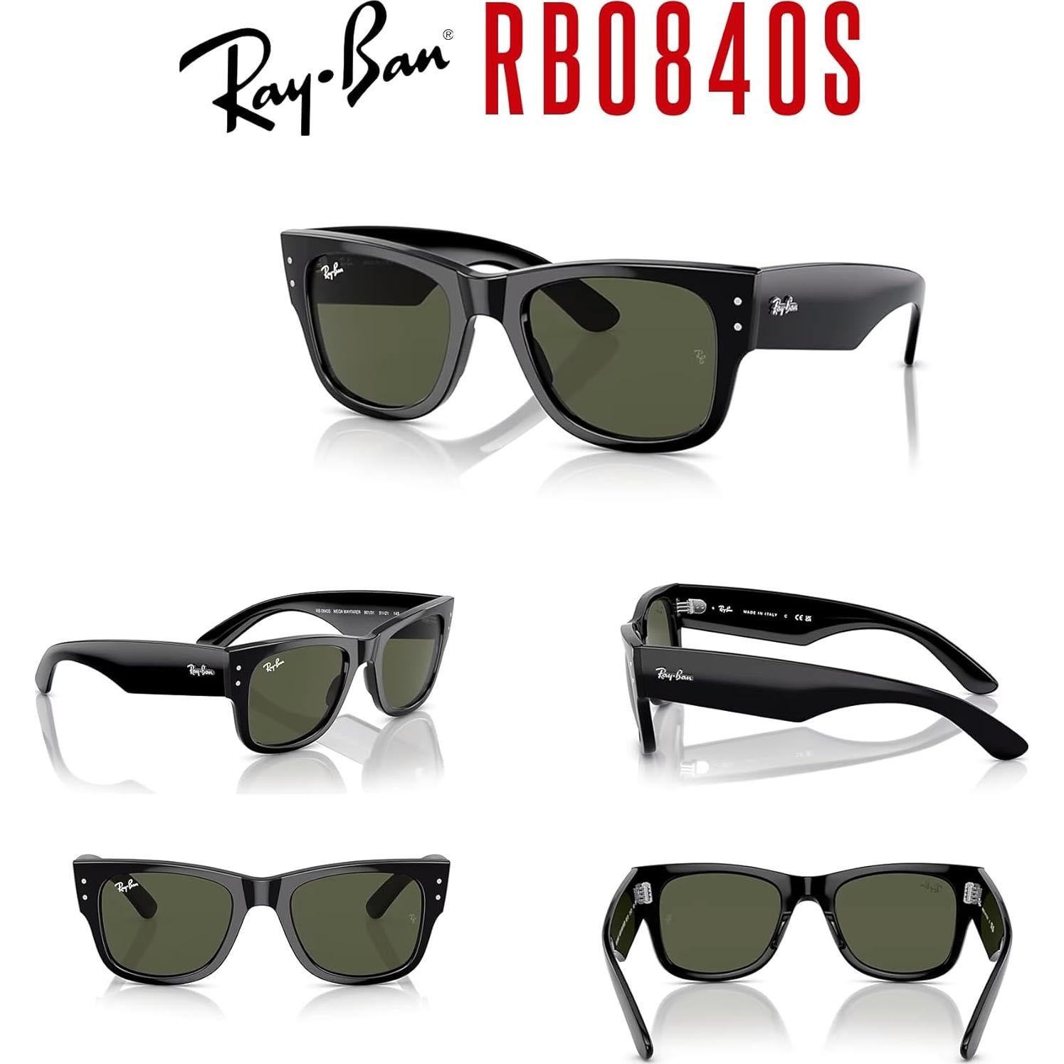 Gafas de Sol Ray-Ban RB0840S Mega Wayfarer Unisex + Kit