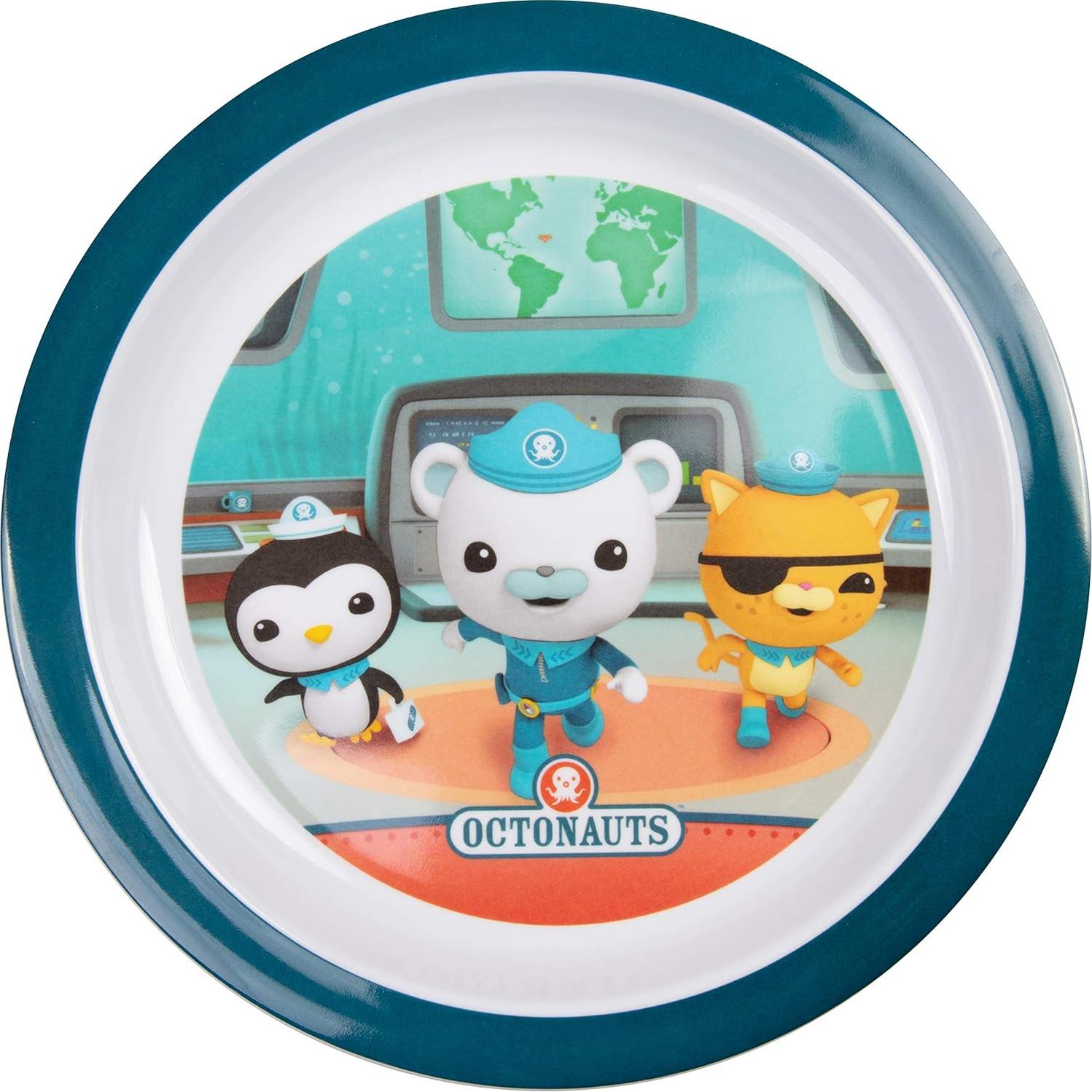 Juego de Comida Octonauts 5 Piezas - Plato, Tazón, Vaso, Utensilios