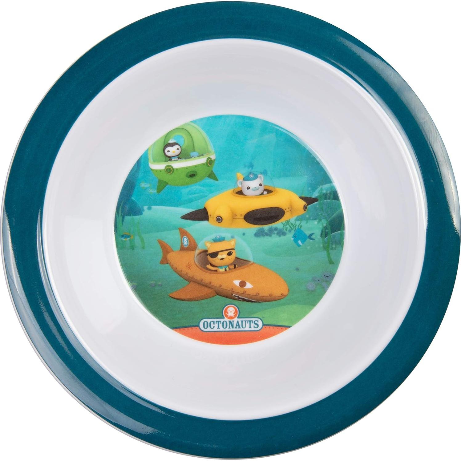 Juego de Comida Octonauts 5 Piezas - Plato, Tazón, Vaso, Utensilios