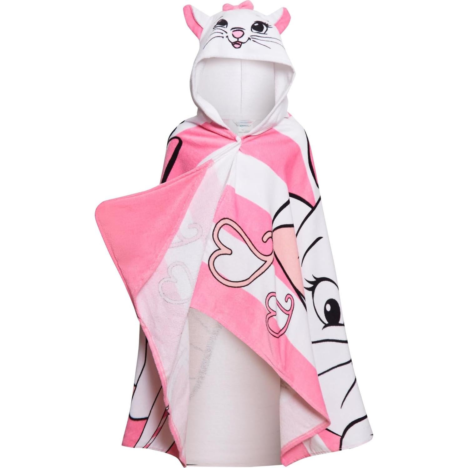 Toalla con Capucha Disney Marie 125x75cm 100% Algodón