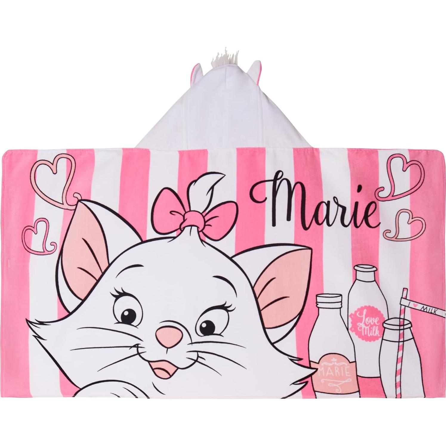 Toalla con Capucha Disney Marie 125x75cm 100% Algodón