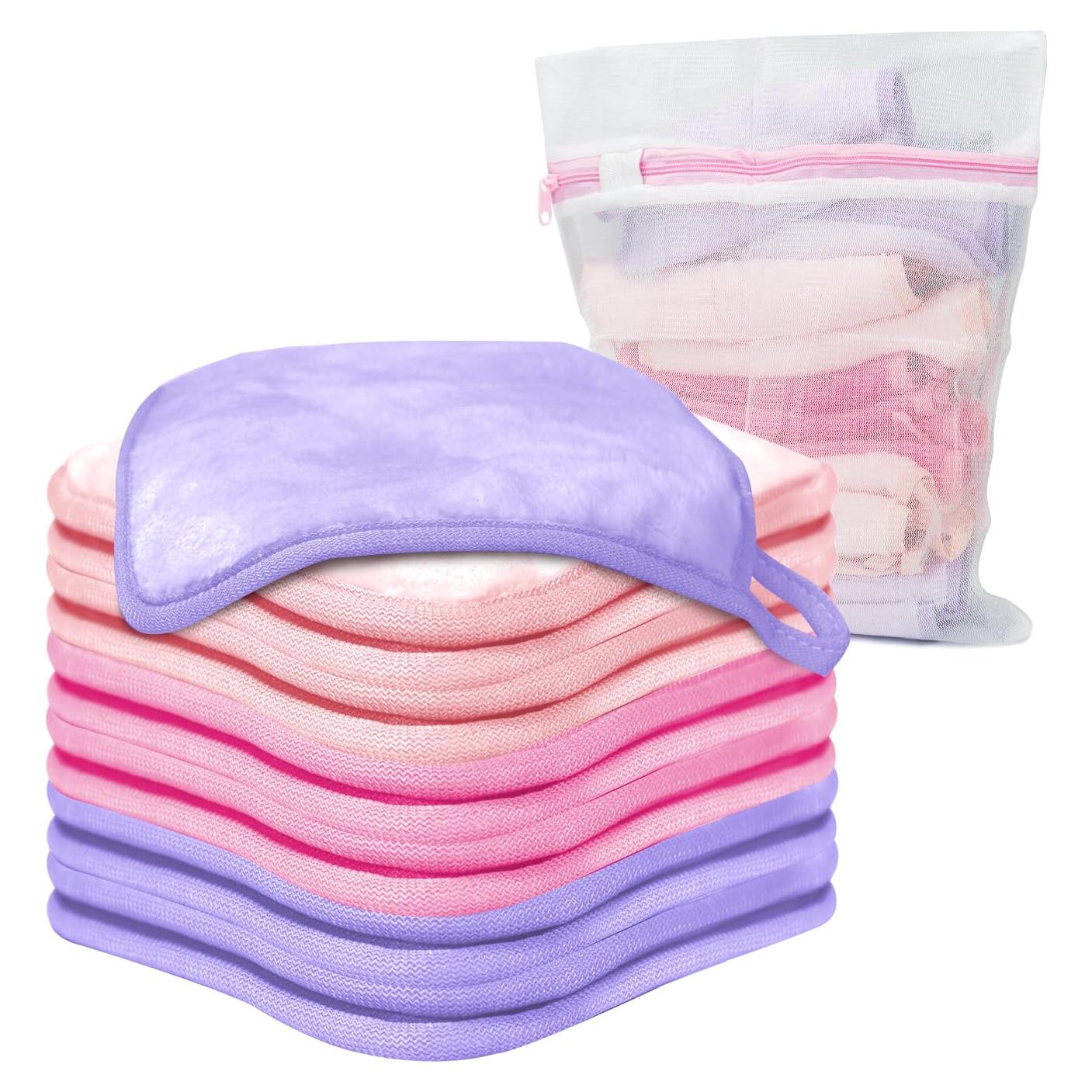 Paquete de 12 Toallas Desmaquillantes Reutilizables 16x16 cm
