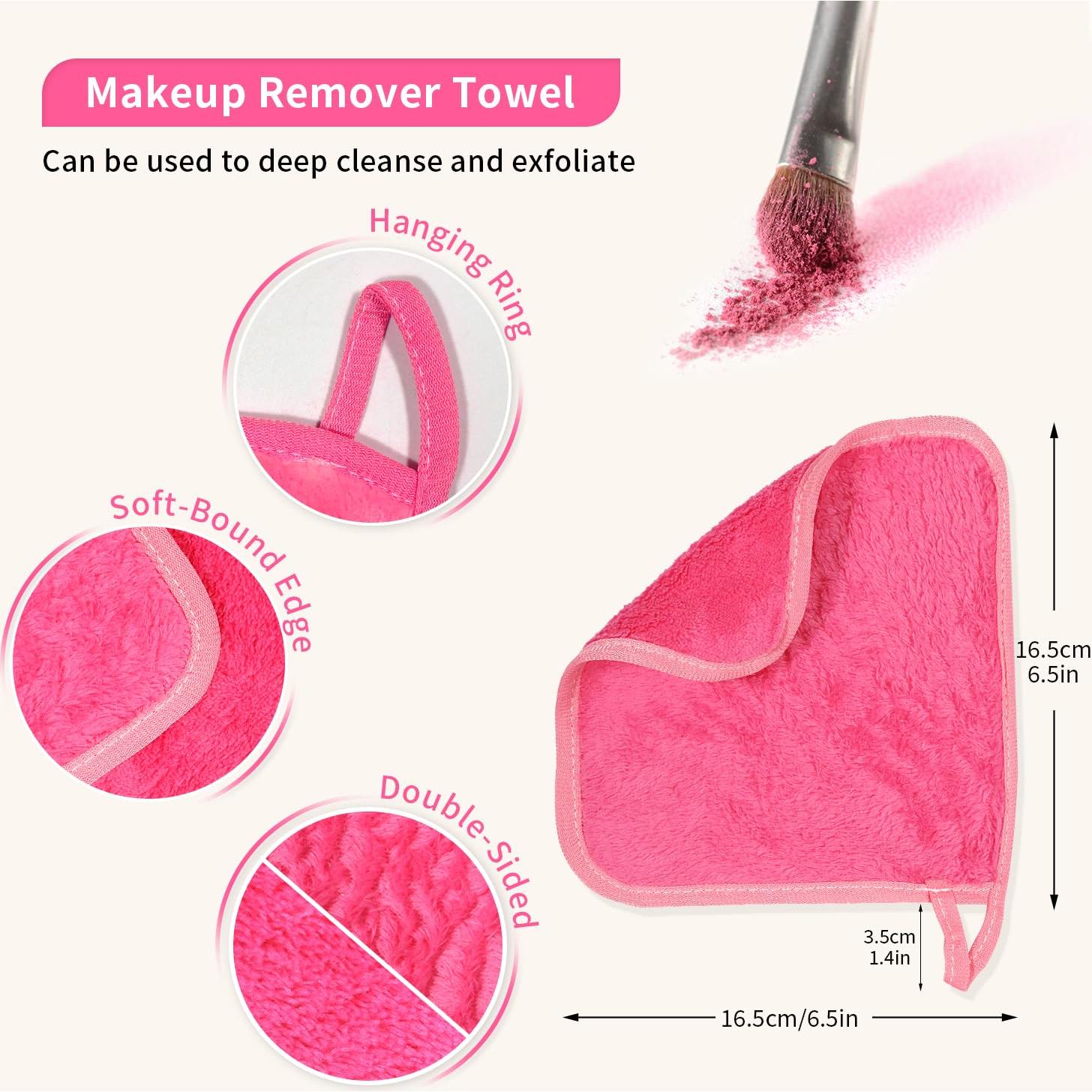 Paquete de 12 Toallas Desmaquillantes Reutilizables 16x16 cm