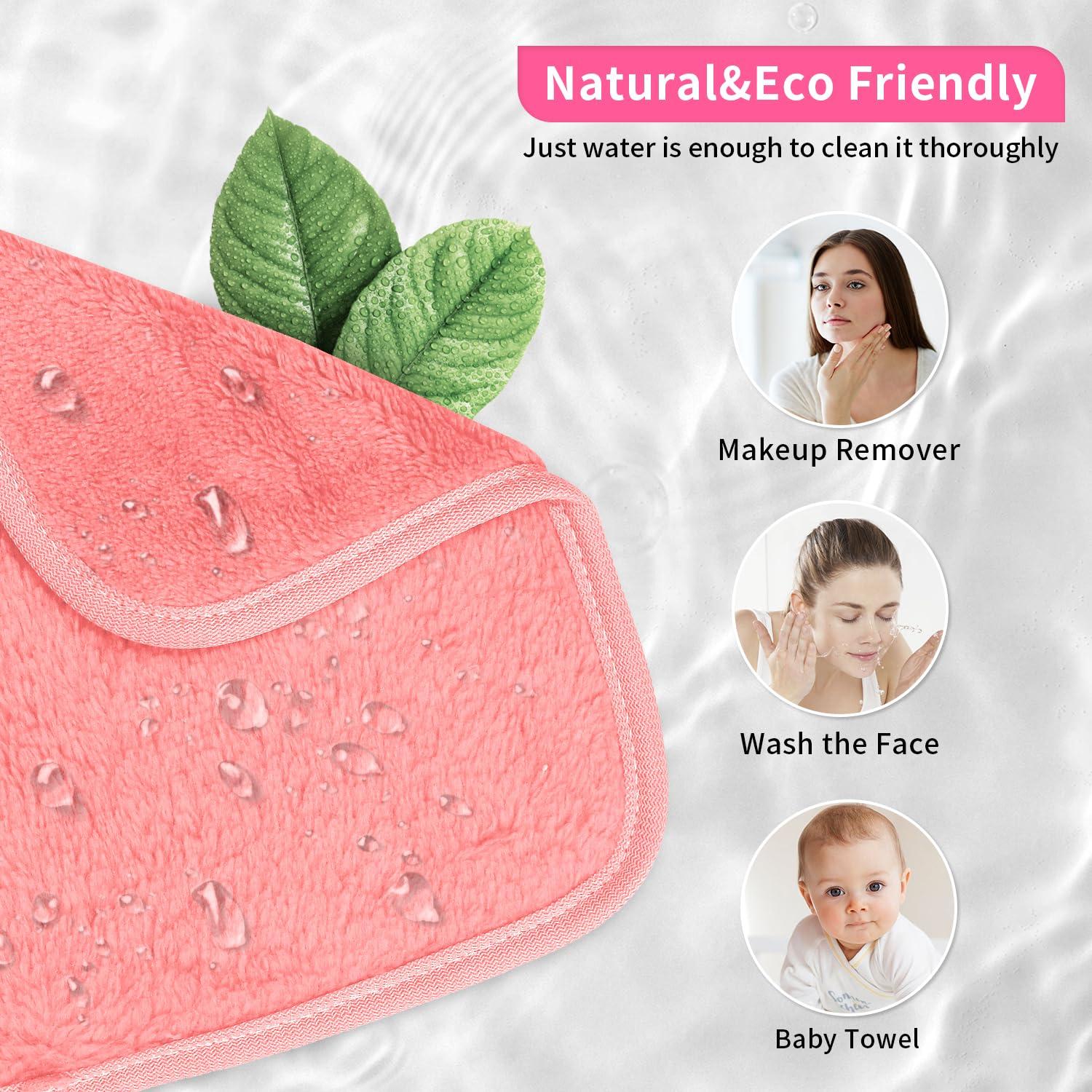 Paquete de 12 Toallas Desmaquillantes Reutilizables 16x16 cm