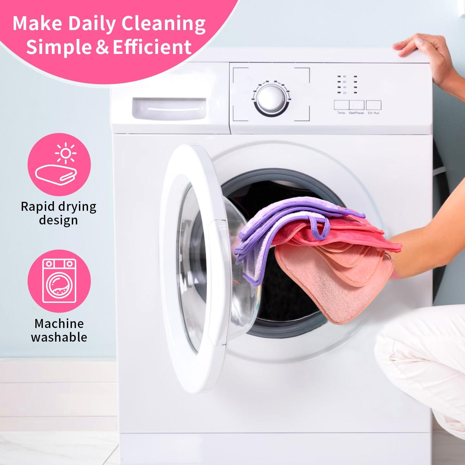 Paquete de 12 Toallas Desmaquillantes Reutilizables 16x16 cm