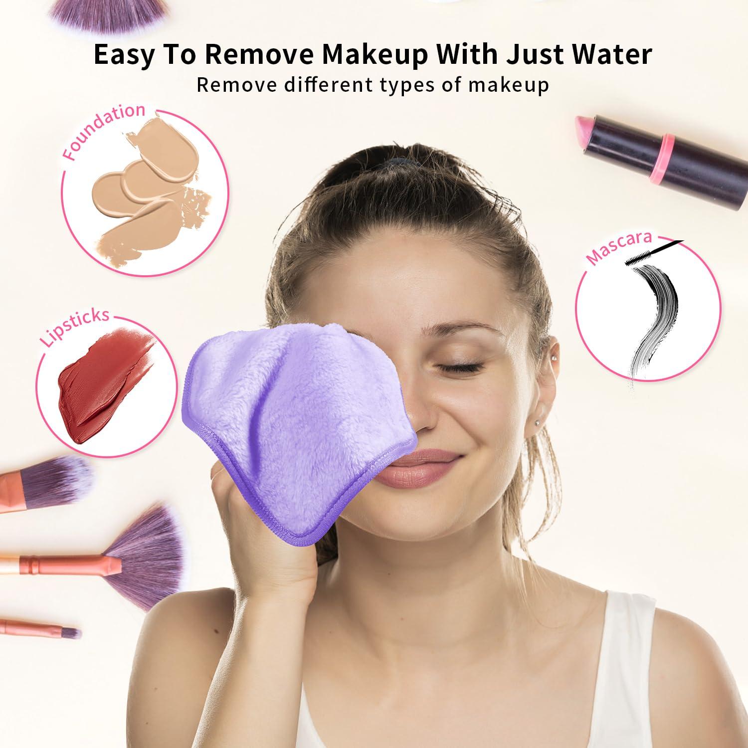 Paquete de 12 Toallas Desmaquillantes Reutilizables 16x16 cm