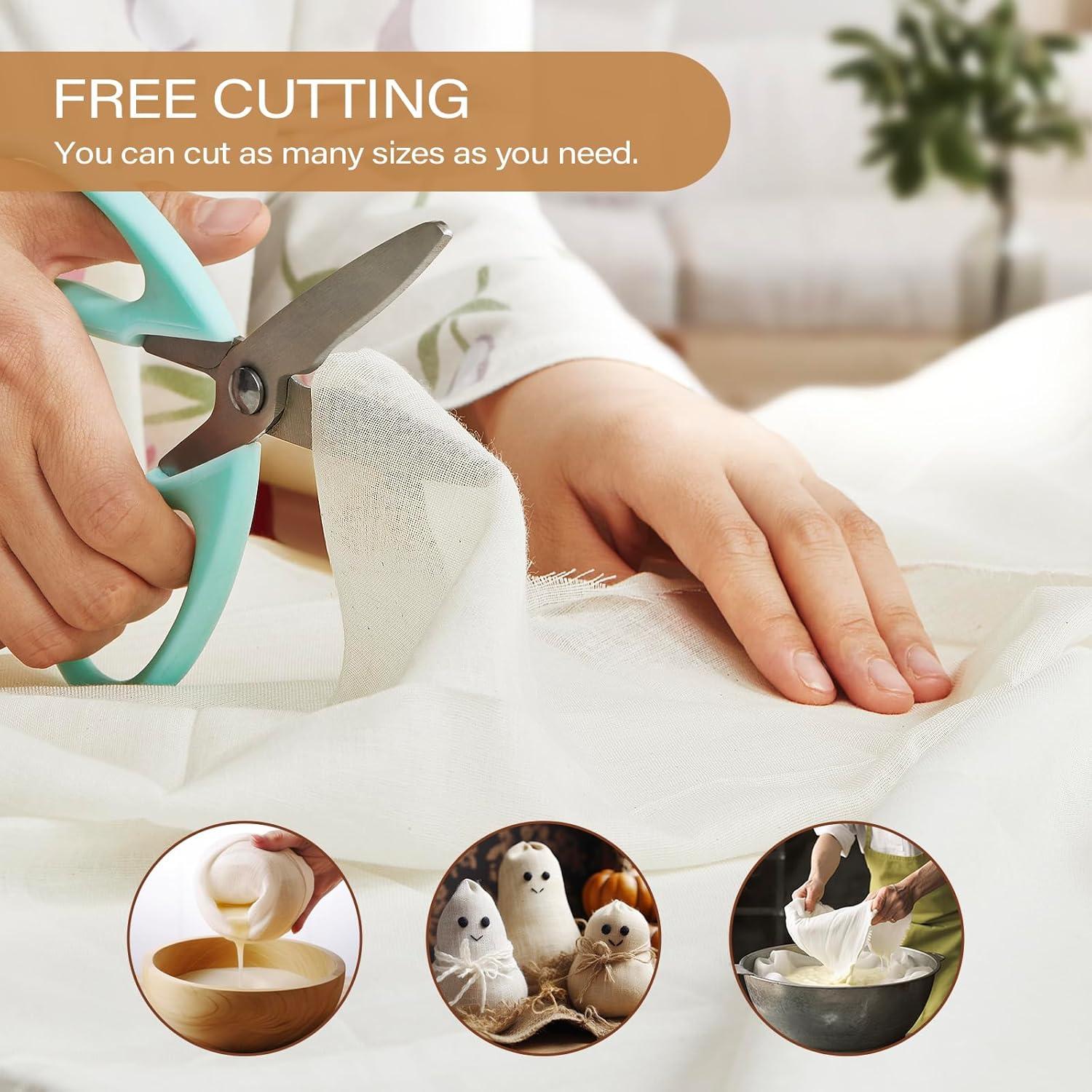 Tela de Queso eFond 1 Yarda Grado 100 Algodón Natural