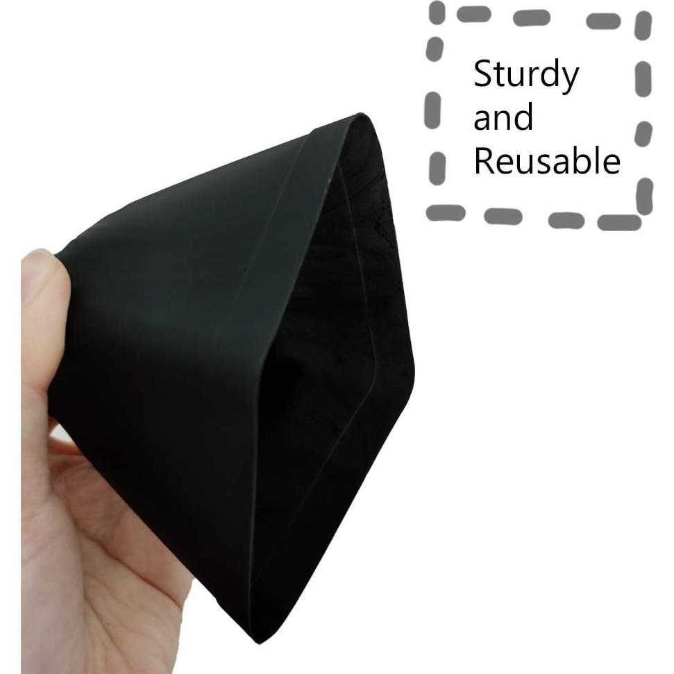 Paquete de 24 Macetas Negras Cuadradas OJYUDD 7x7x7.7cm