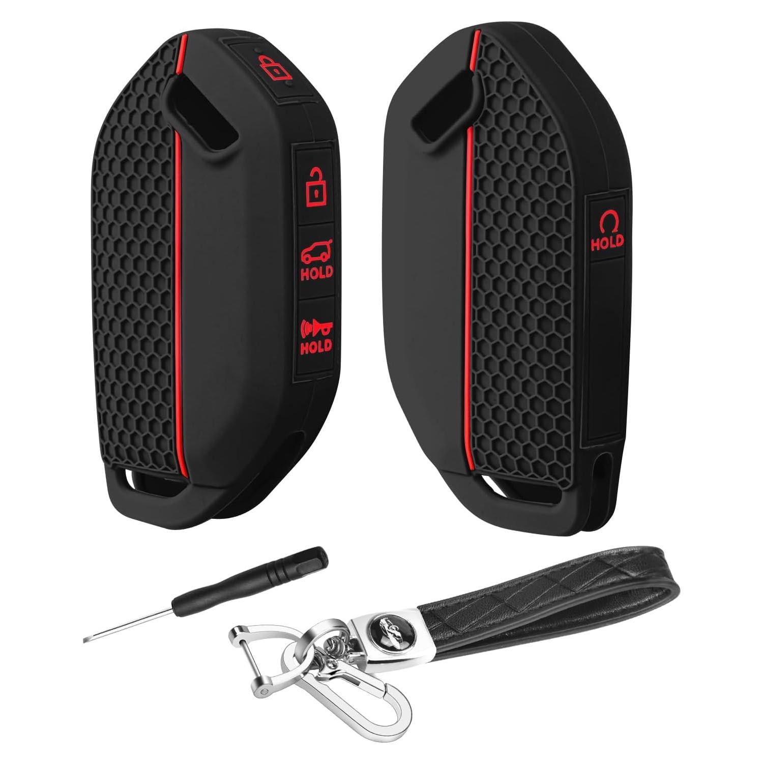 Cubierta de Llave Kia Telluride 2023-2026 QBUC Silicona 2PCS