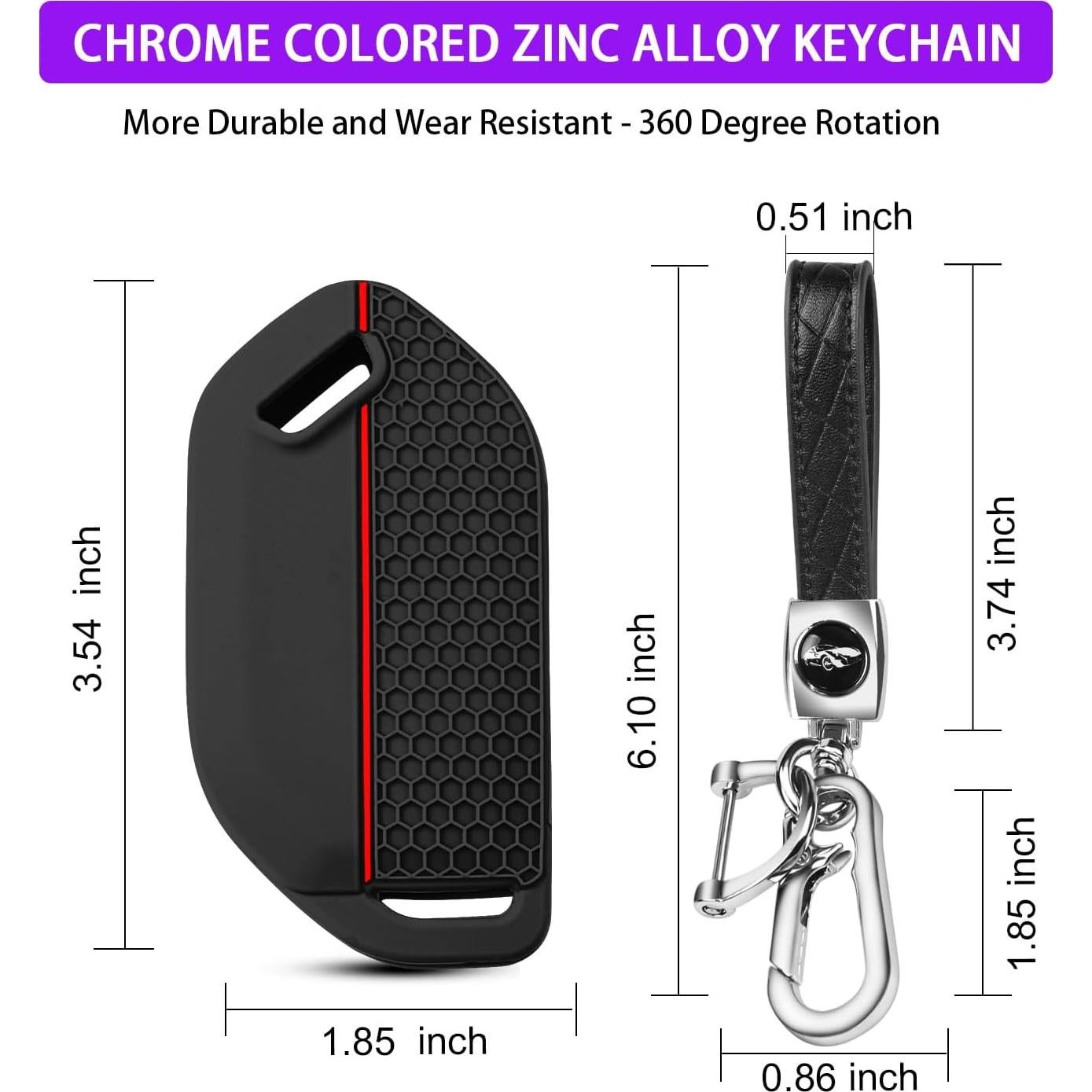 Cubierta de Llave Kia Telluride 2023-2026 QBUC Silicona 2PCS