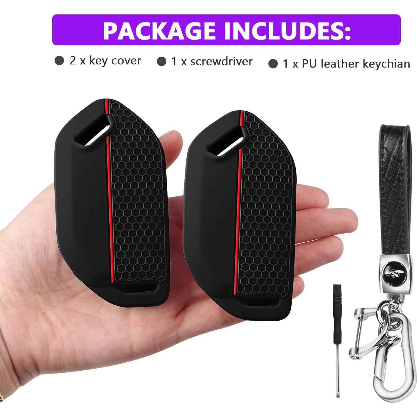 Cubierta de Llave Kia Telluride 2023-2026 QBUC Silicona 2PCS