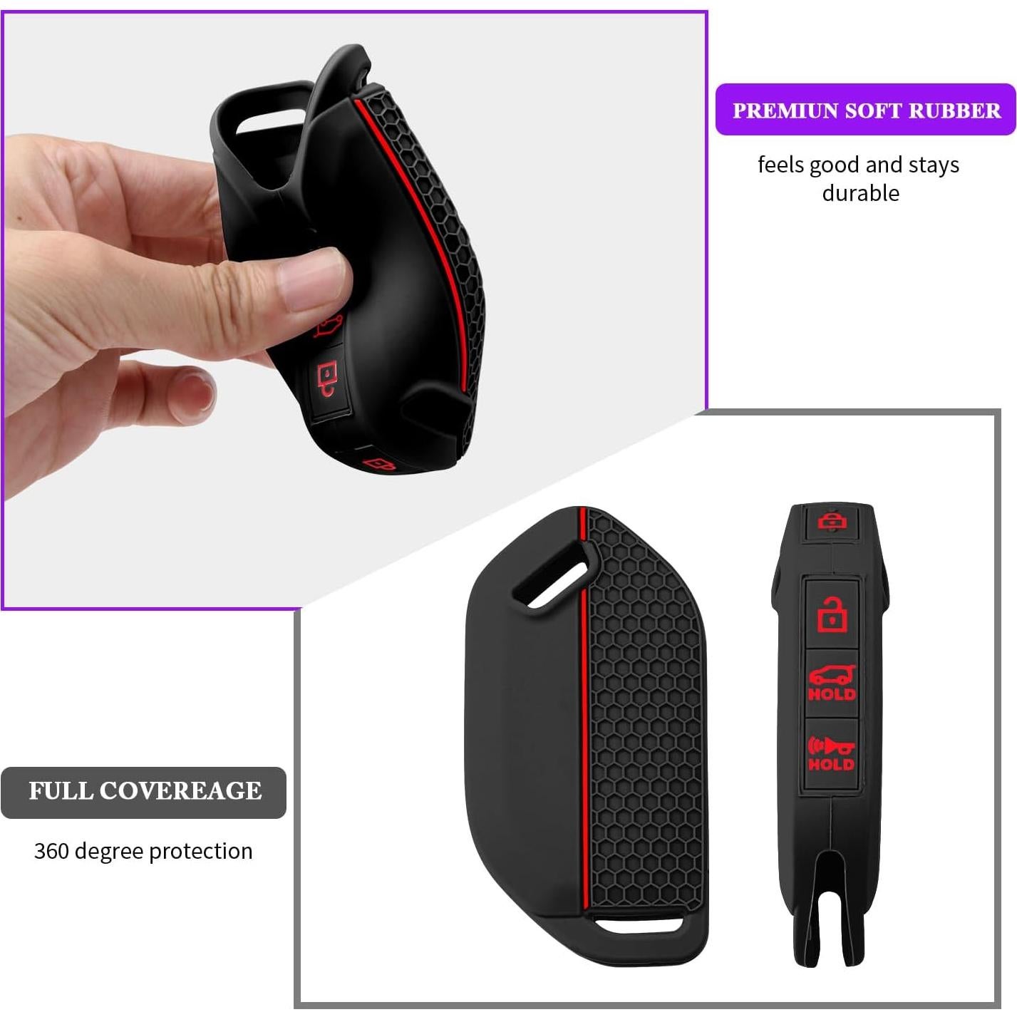 Cubierta de Llave Kia Telluride 2023-2026 QBUC Silicona 2PCS