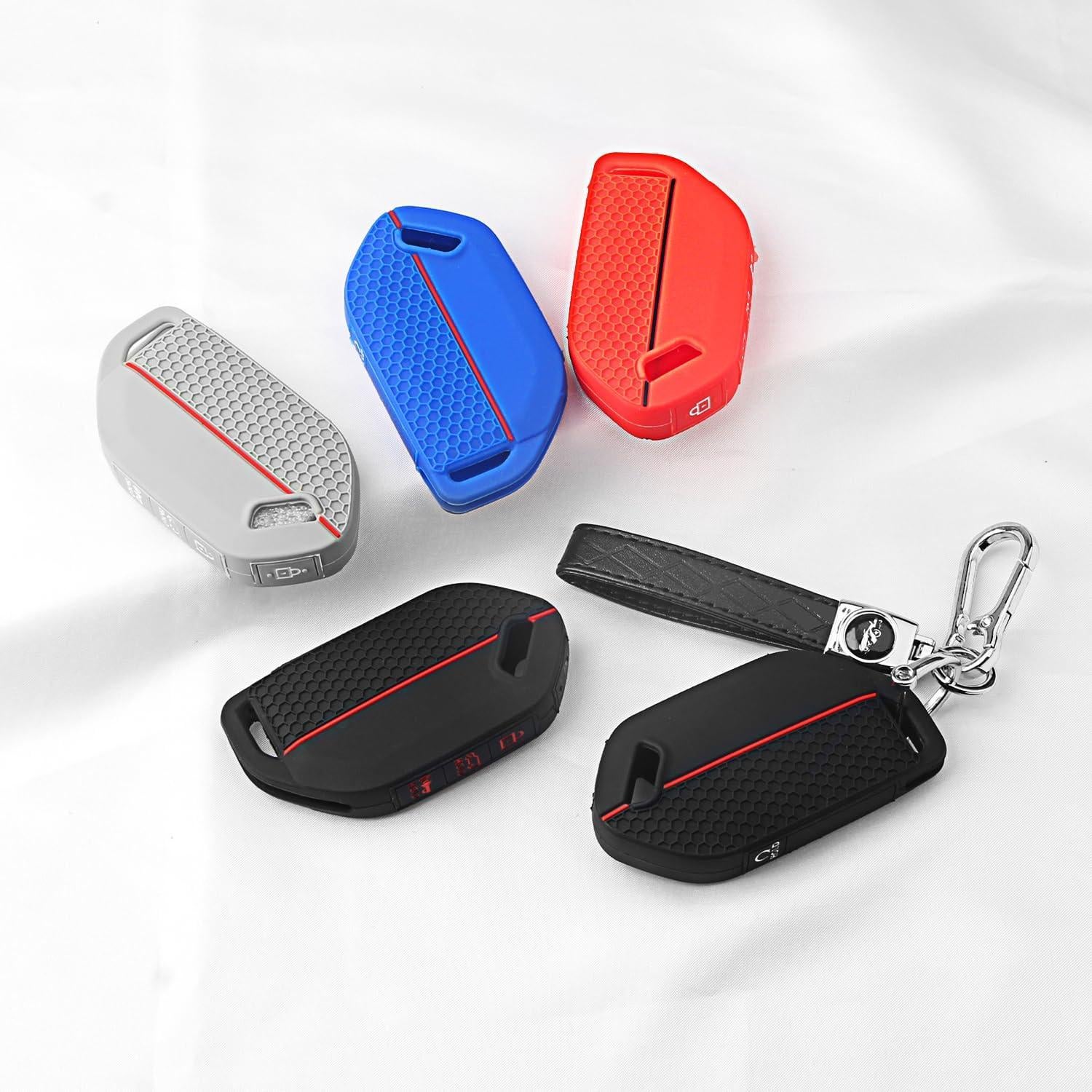 Cubierta de Llave Kia Telluride 2023-2026 QBUC Silicona 2PCS