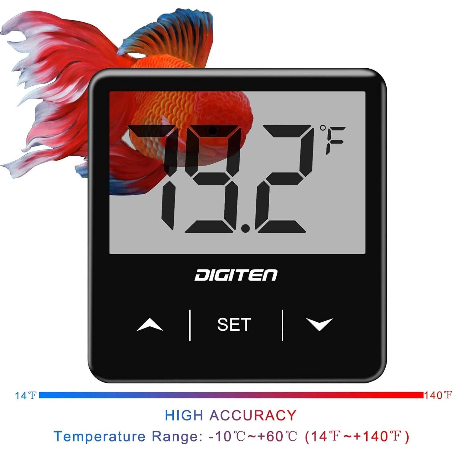 Termómetro Digital para Acuario DIGITEN AT33-B con Pantalla LCD
