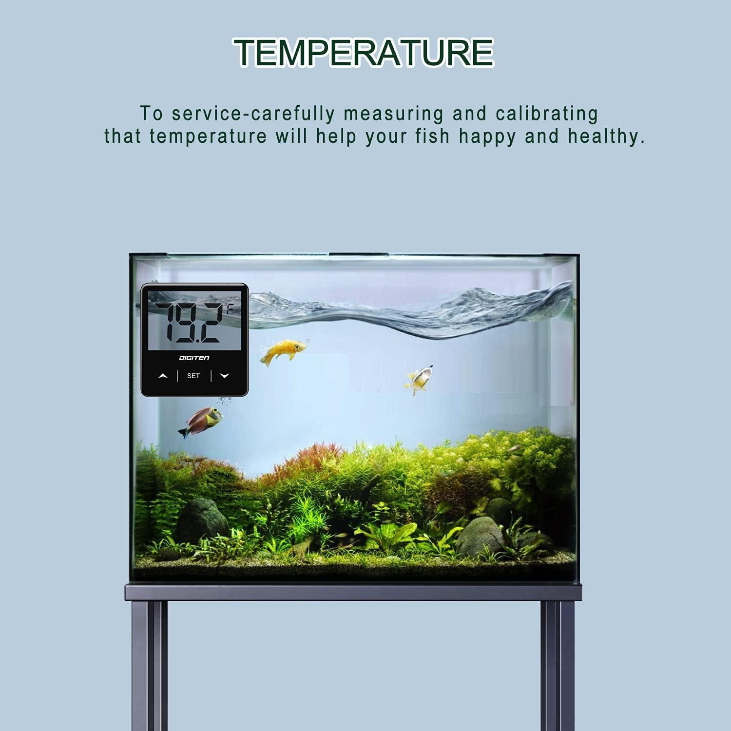 Termómetro Digital para Acuario DIGITEN AT33-B con Pantalla LCD