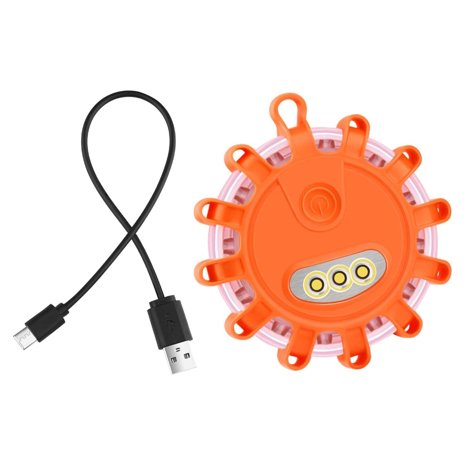 Baliza LED de Emergencia AK Recargable con Base Magnética