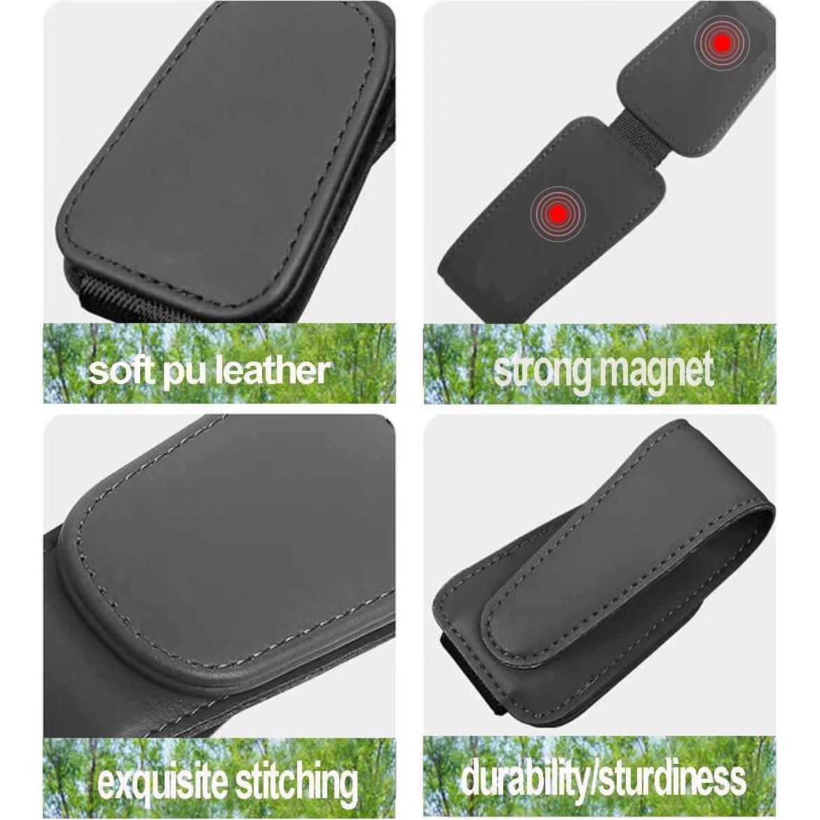 Soporte de Gafas de Sol para Auto CHOSMOYI 2 Paquetes Negro