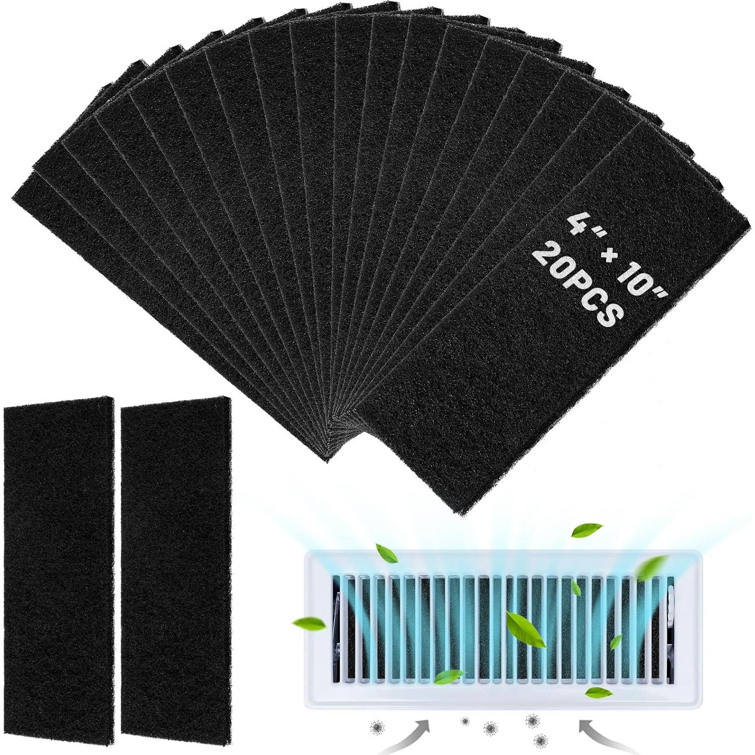 Filtros de Ventilación de Carbón Activado UCandy 4x10" - Paquete de 10