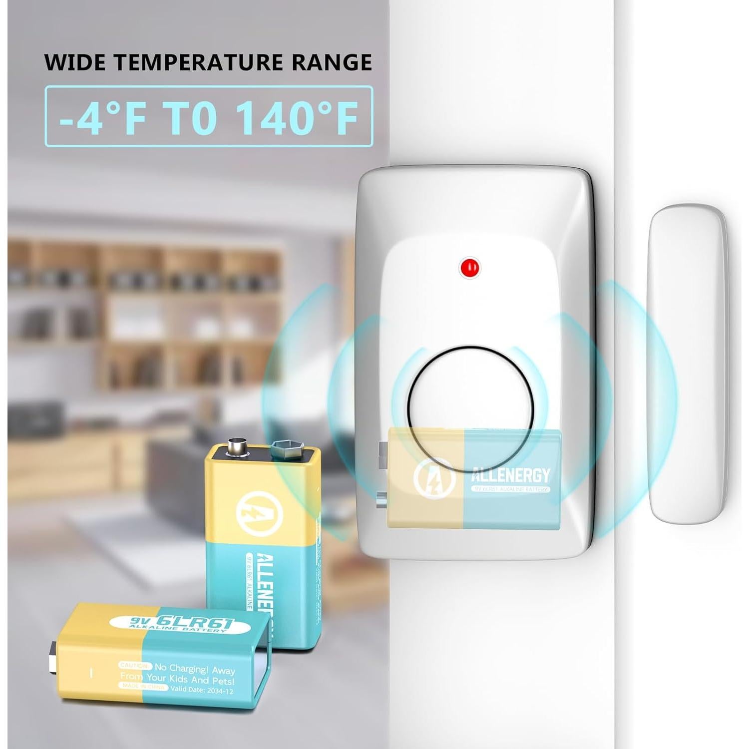 Baterías Alcalinas 9V ALLENERGY Paquete de 2 Larga Duración