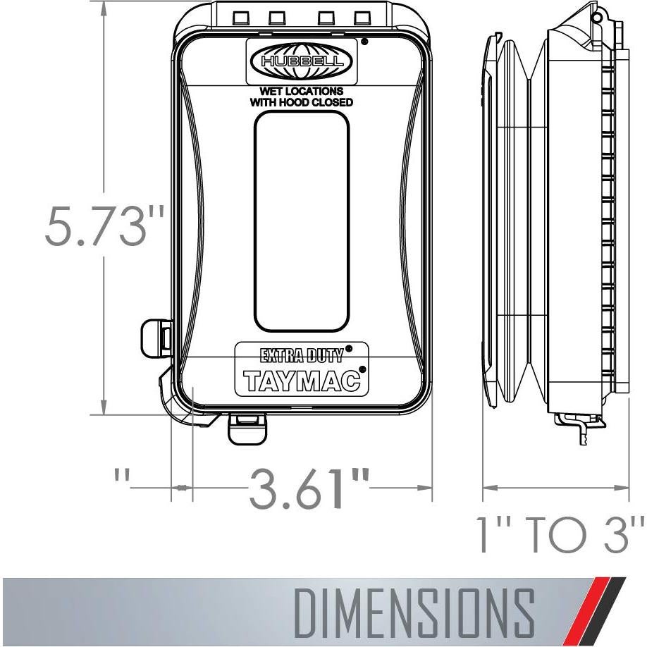 Cubierta de Enchufe Eléctrico TayMac ML500 1 Gang Bronce