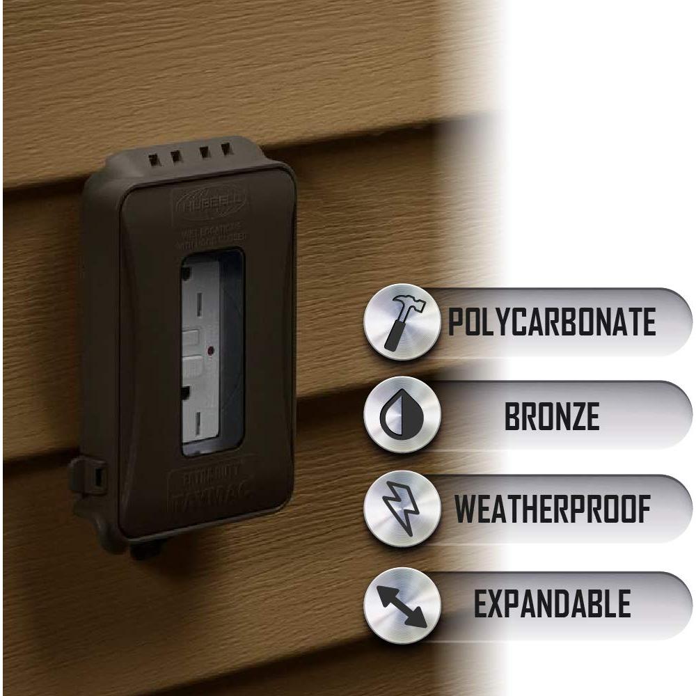 Cubierta de Enchufe Eléctrico TayMac ML500 1 Gang Bronce