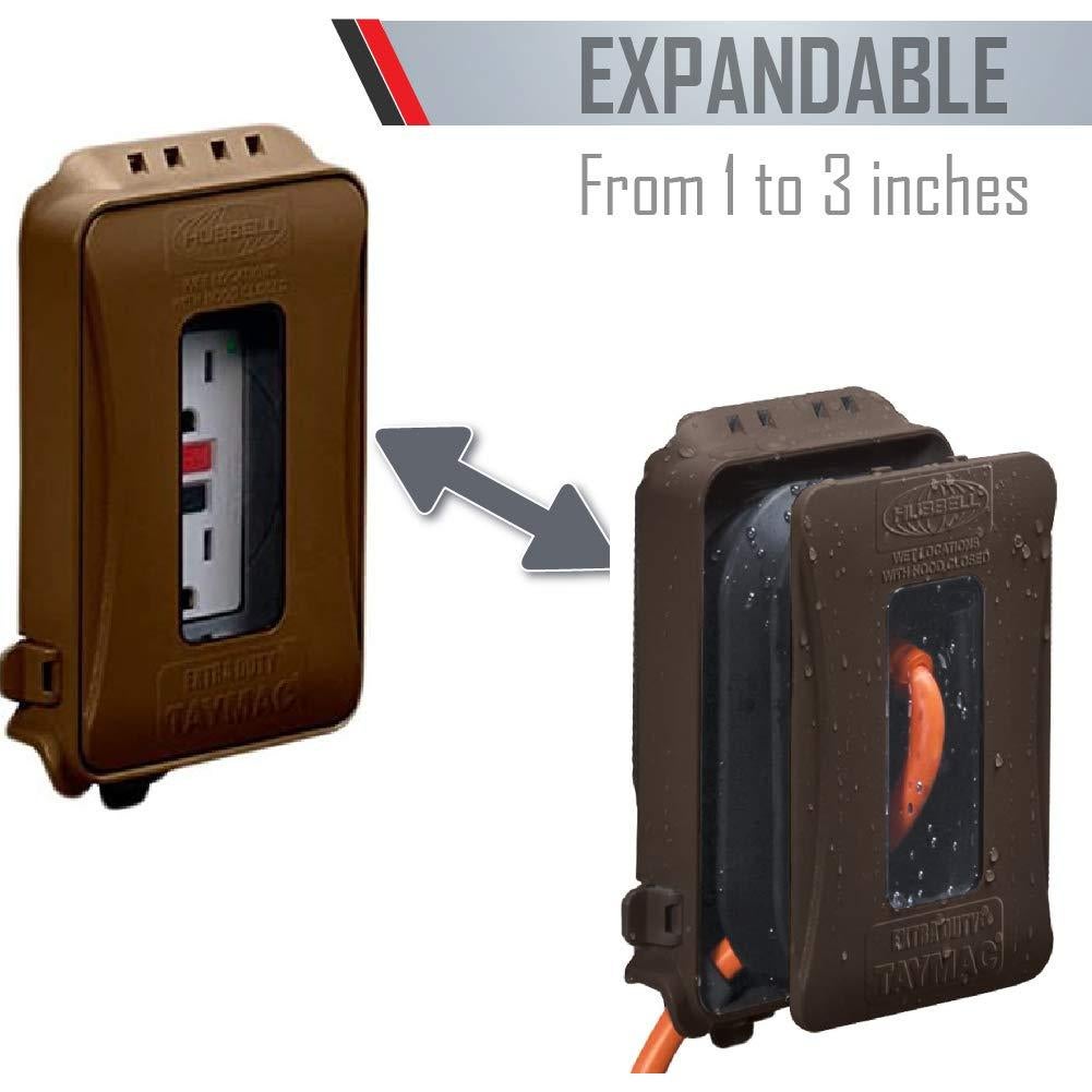 Cubierta de Enchufe Eléctrico TayMac ML500 1 Gang Bronce