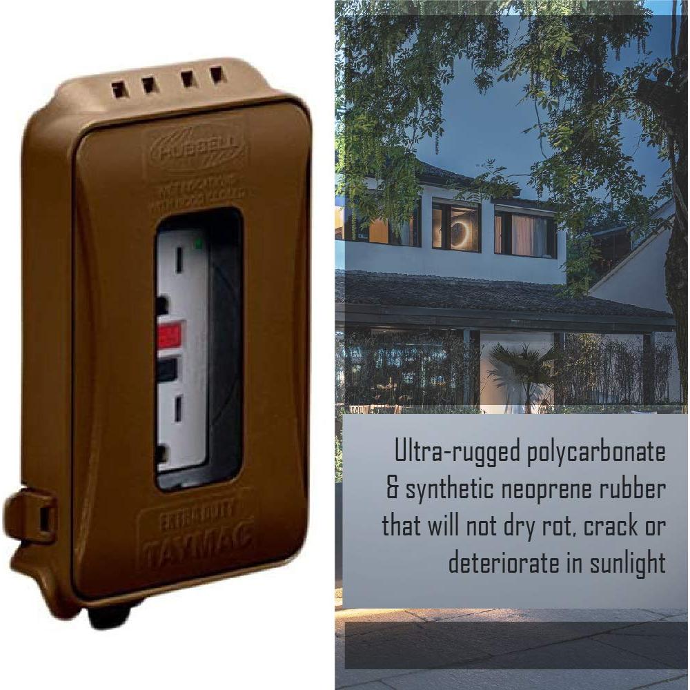 Cubierta de Enchufe Eléctrico TayMac ML500 1 Gang Bronce