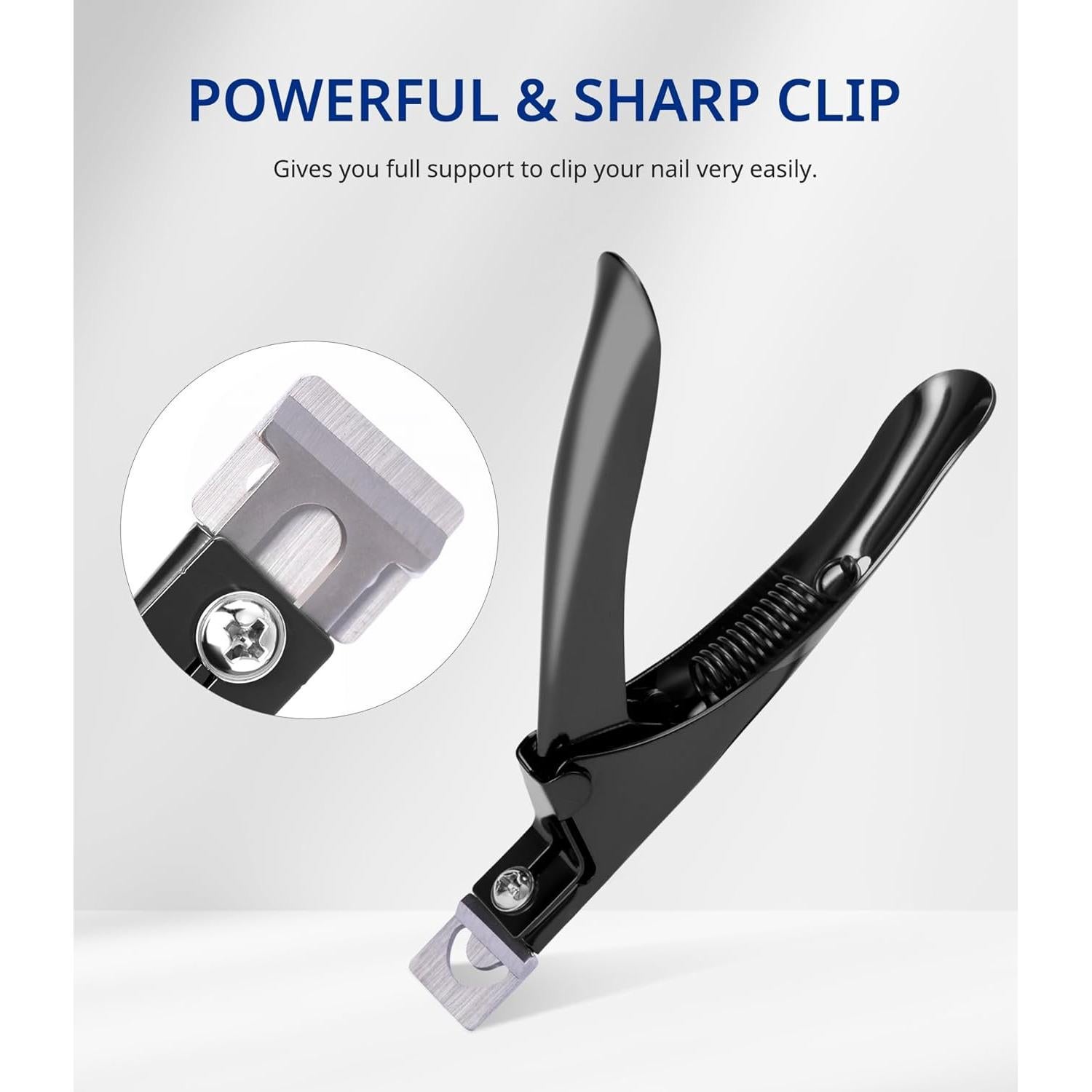 Cortauñas Profesional AIRSEE Ajustable Acero Inoxidable Negro