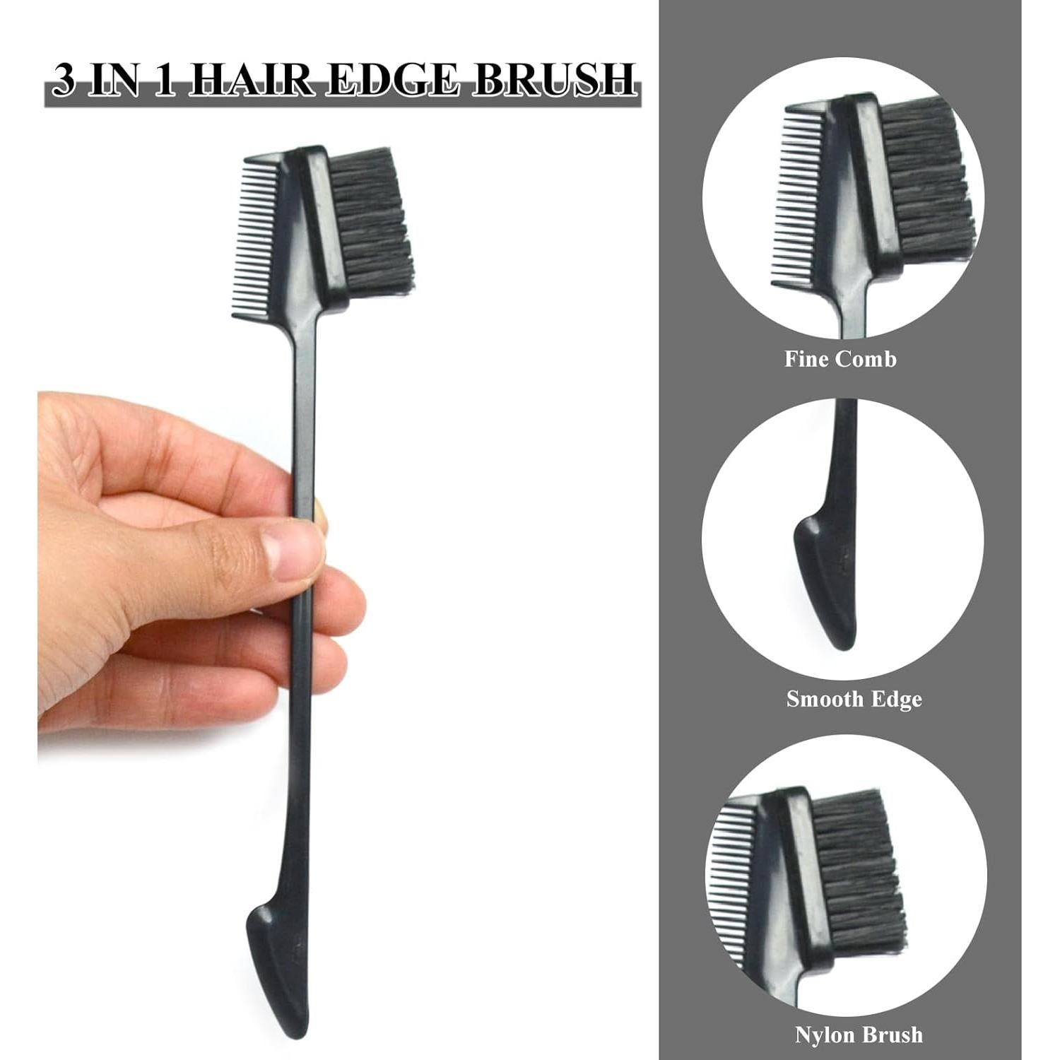 Juego de 2 Cepillos de Bordes Doble Cara Luwigs - Cerdas de Jabalí